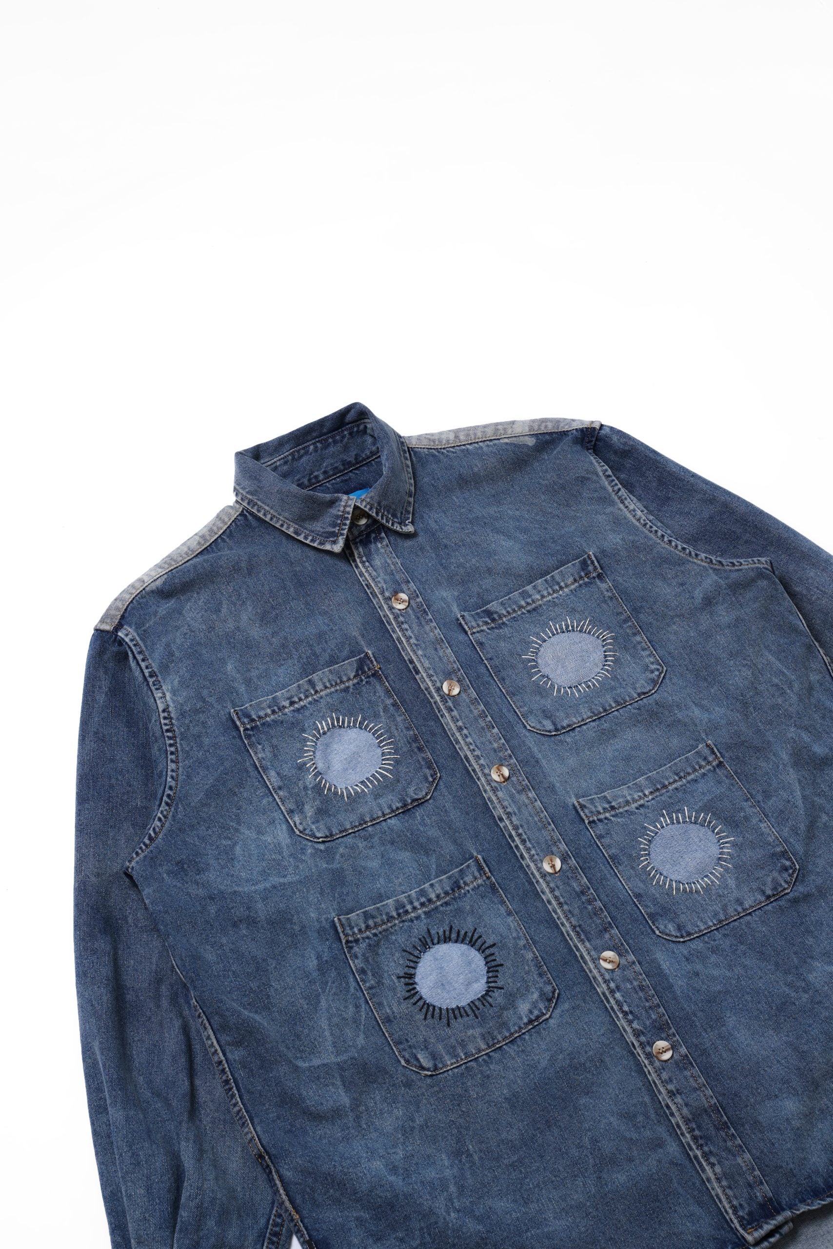 4 Hole Puncher Blue Denim Shirt
