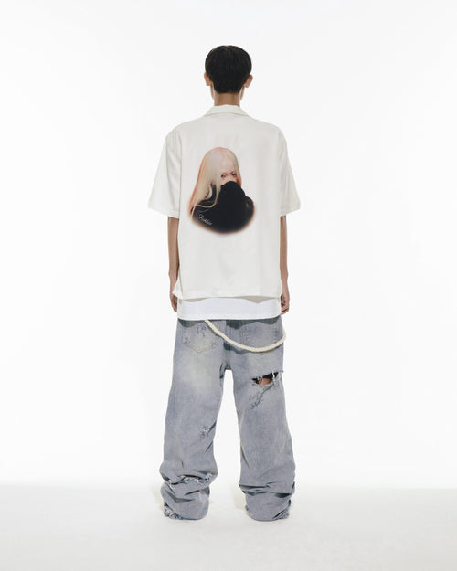 Q Silk Shirt White