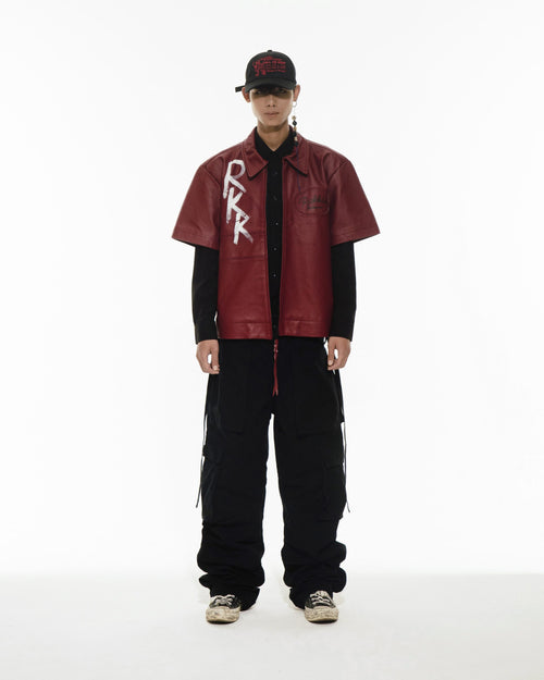 RK//TERRY HO NUMBERING SERIES Leather Jacket 