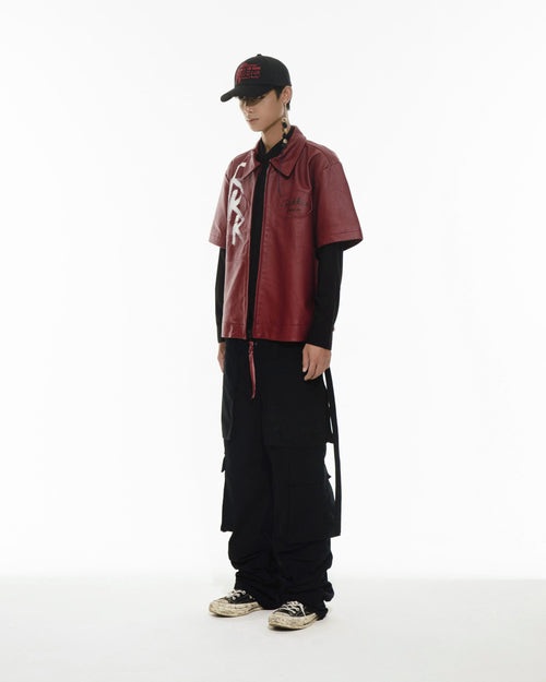 RK//TERRY HO NUMBERING SERIES Leather Jacket 