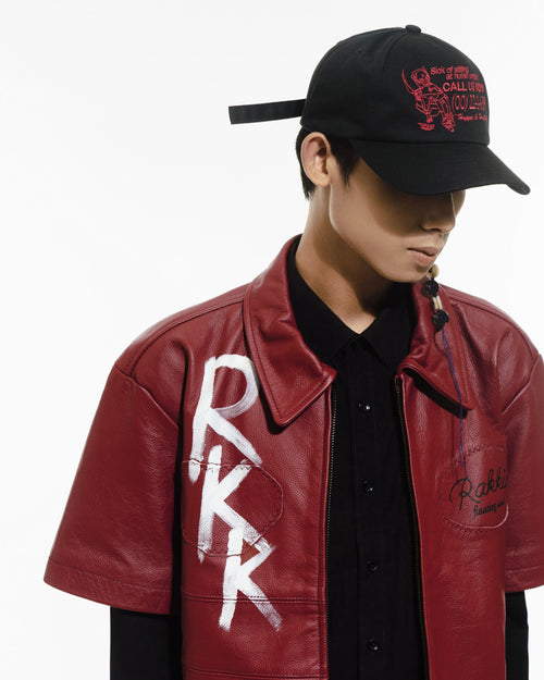 RK//TERRY HO NUMBERING SERIES Leather Jacket 