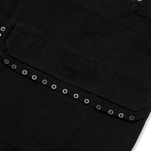 BUTTON カーゴ ブラック パンツ
