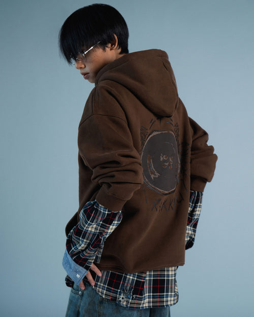 BUTTON Brown Parka