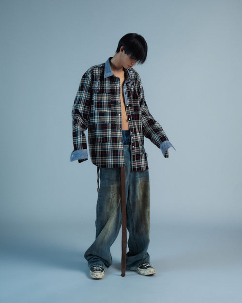 RKBO Red Line Tartan Check Shirt
