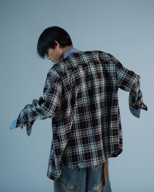 RKBO Red Line Tartan Check Shirt