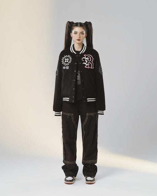 NAKAMA Double Knee Pants Black
