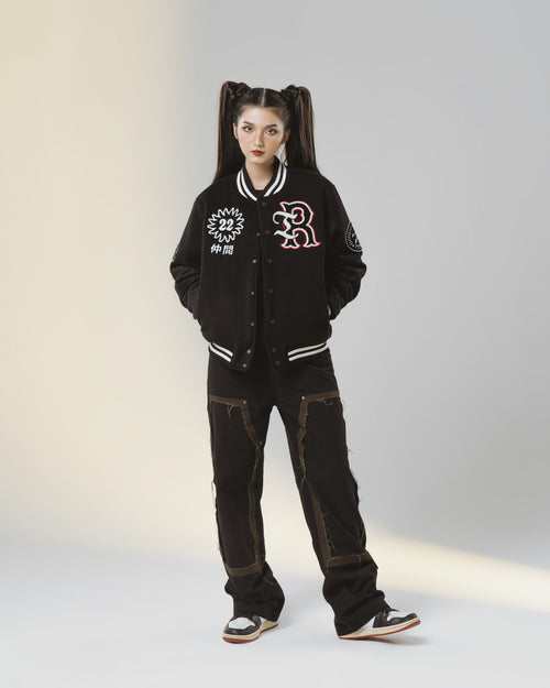 NAKAMA Varsity Jacket Black