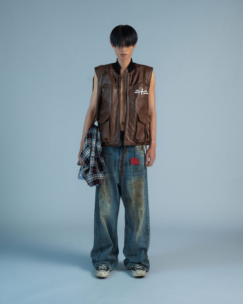 RKBO Brown Leather Vest