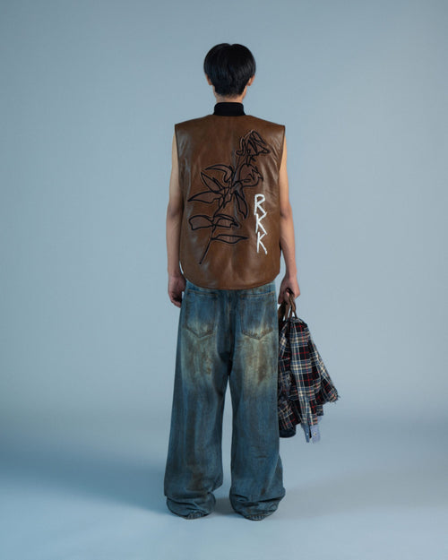 RKBO Brown Leather Vest