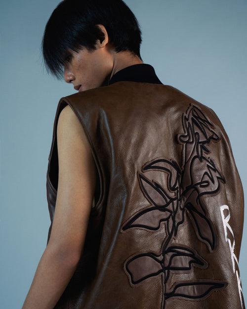 RKBO Brown Leather Vest