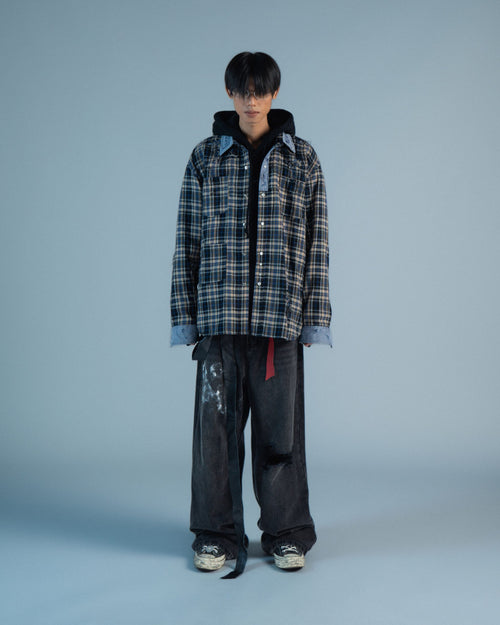 RKBO Blue Line Tartan Check Shirt
