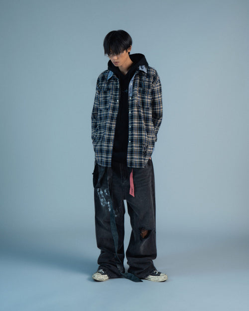 RKBO Blue Line Tartan Check Shirt
