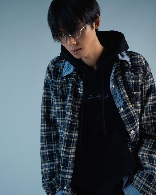 RKBO Blue Line Tartan Check Shirt