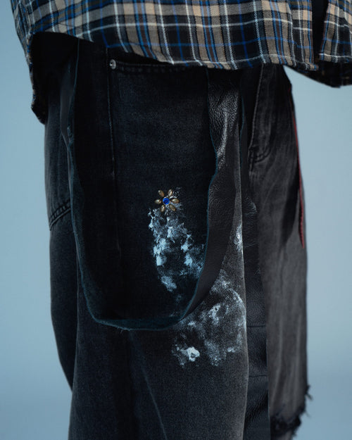 DISTEMPER PAINT DENIM JEANS