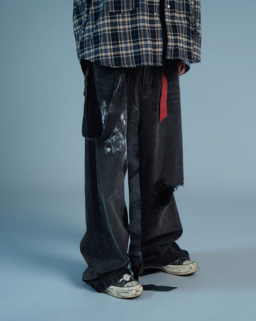 DISTEMPER PAINT DENIM JEANS