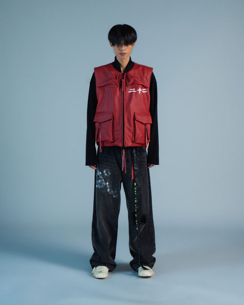 RKBO Red Leather Vest
