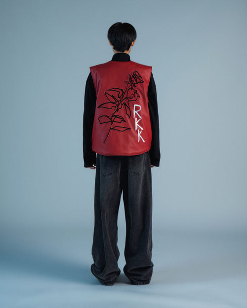 RKBO Red Leather Vest