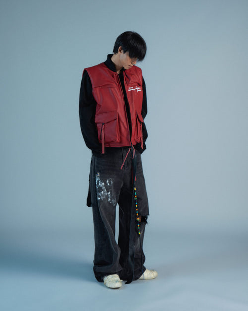 RKBO Red Leather Vest
