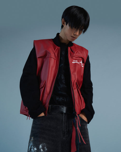 RKBO Red Leather Vest