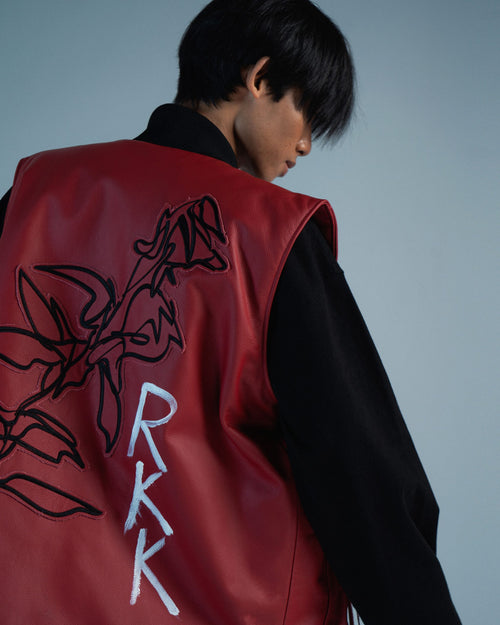 RKBO Red Leather Vest