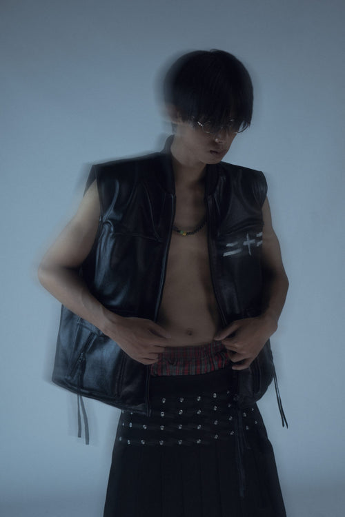 RKBO Black Leather Vest