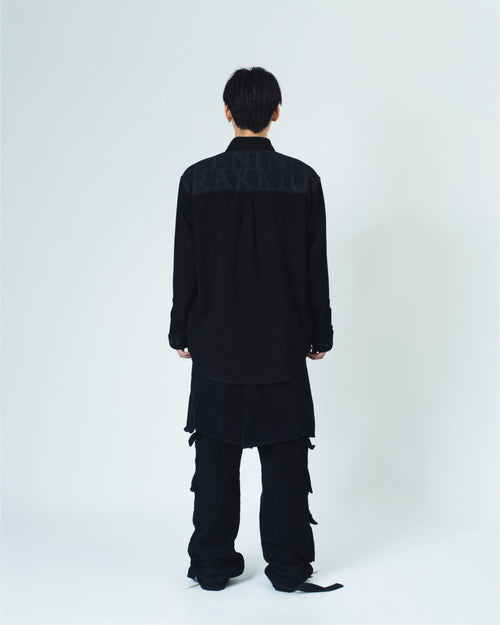 4-Hole Puncher Denim Cargo Pants