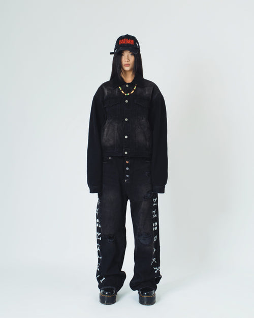 M&amp;M Black Denim Jacket