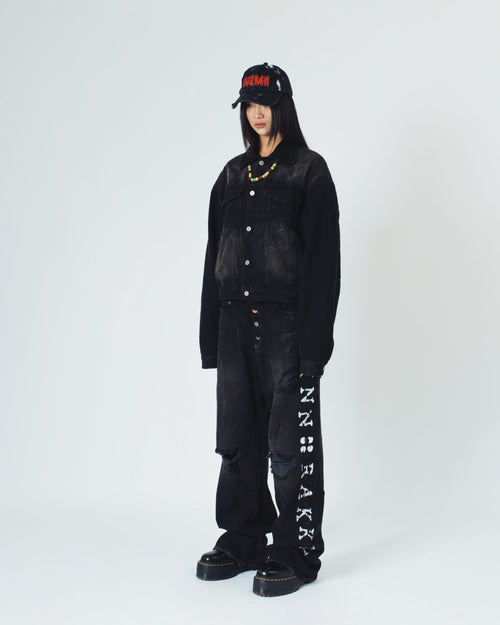 M&amp;M Black Denim Jacket