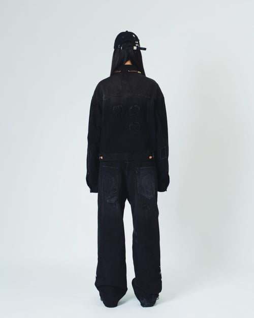 M&amp;M Black Denim Jacket