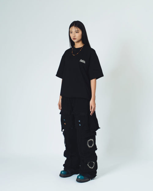 4 Hole Puncher Black T-Shirt