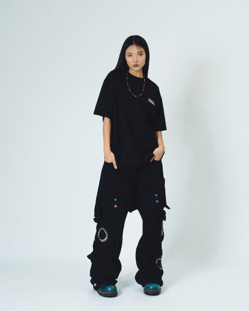 4 Hole Puncher Black T-Shirt