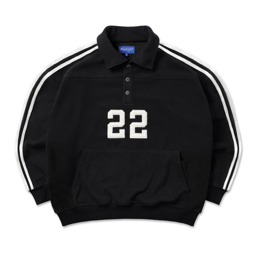 STUCKIN22 Black Polo Sweater