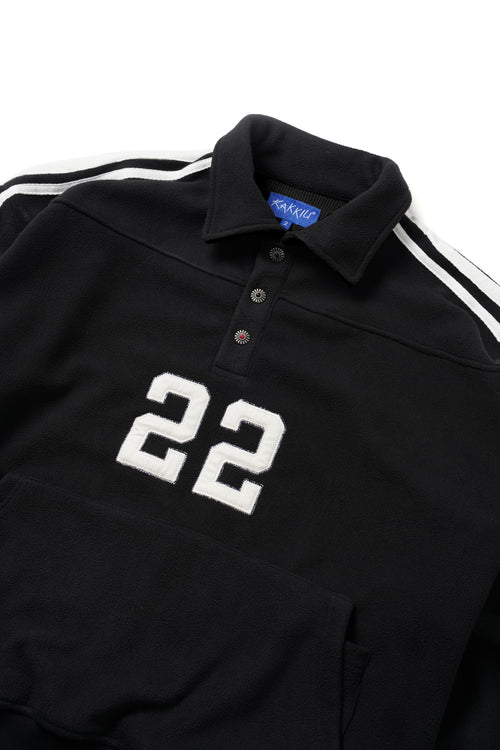 STUCKIN22 Black Polo Sweater