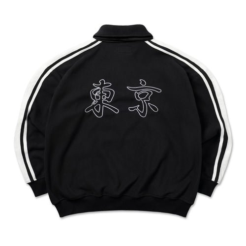 STUCKIN22 Black Polo Sweater