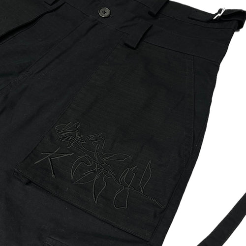 FLOWER Cargo Black Pants