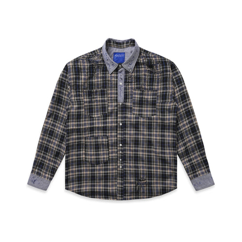 RKBO Blue Line Tartan Check Shirt