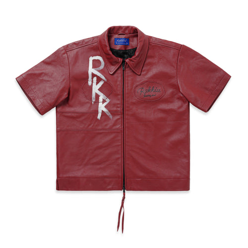 RK//TERRY HO NUMBERING SERIES Leather Jacket 