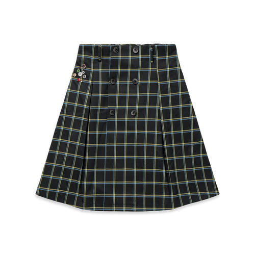 RK KLIT Midi Skirt Tartan Check