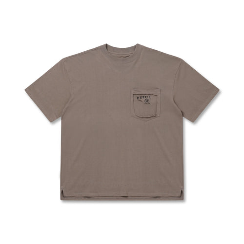 NO POCKET BROWN T-SHIRT