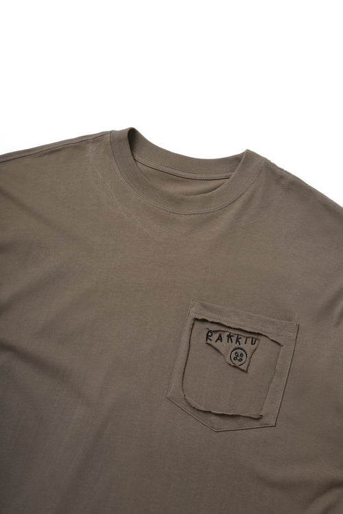 NO POCKET BROWN T-SHIRT