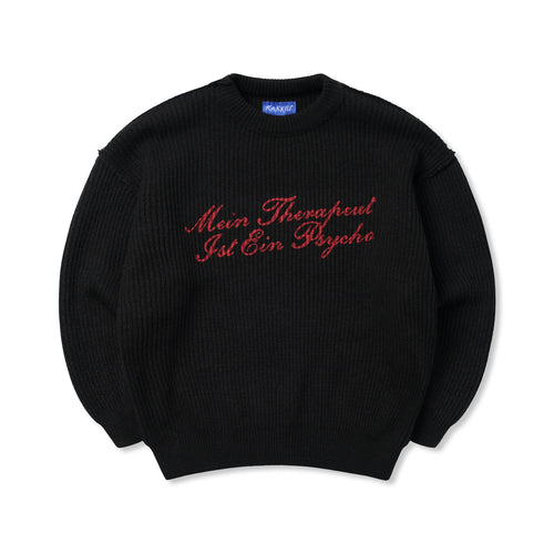 UPSYCHO Black Knit Sweater