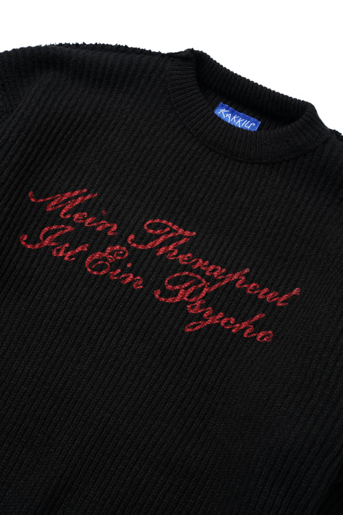 UPSYCHO Black Knit Sweater