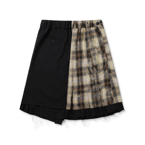 SAKA Brown tartan check skirt
