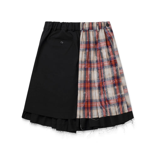 SAKA Red Tartan Check Skirt