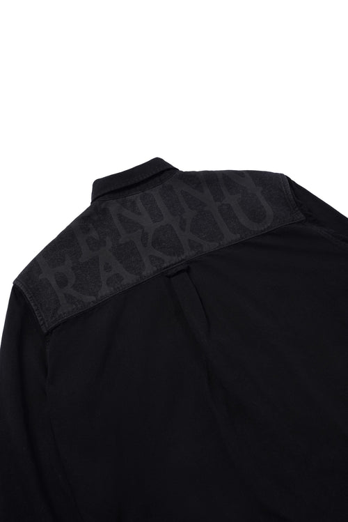 4 Hole Puncher Black Denim Shirt