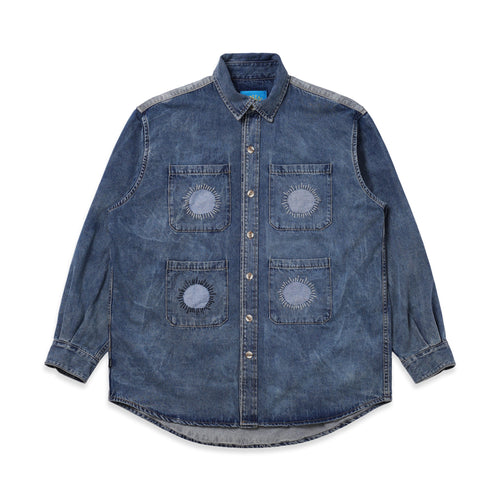 4 Hole Puncher Blue Denim Shirt