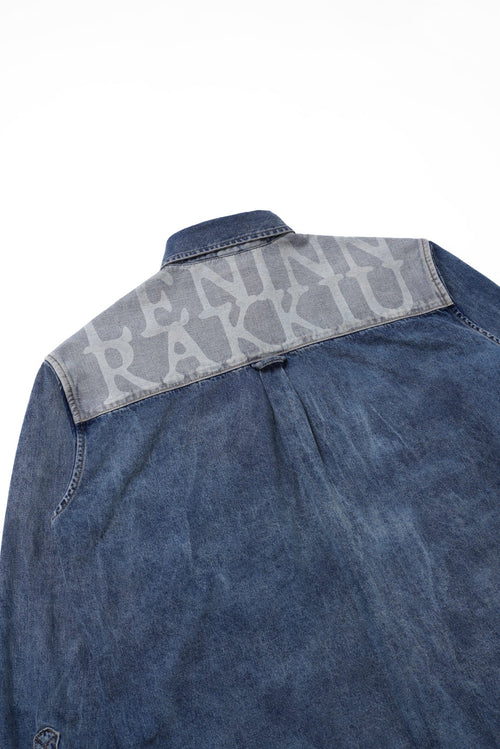 4 Hole Puncher Blue Denim Shirt