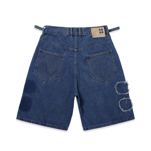 4 Hole Puncher Blue Denim Shorts