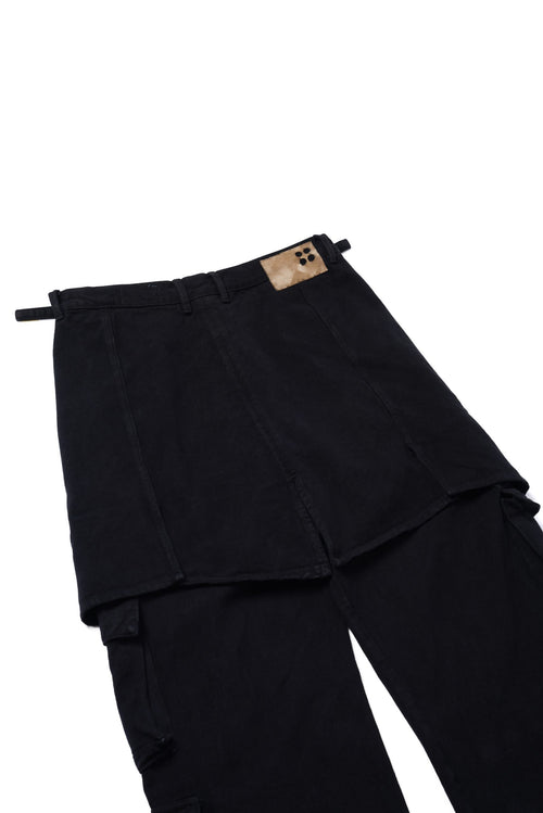 4-Hole Puncher Denim Cargo Pants