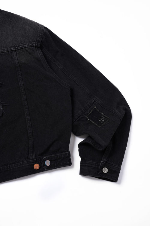 M&amp;M Black Denim Jacket